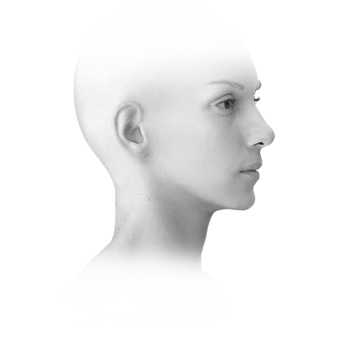 Woman's profile for 345 plastic surgery where natural results are achieved.