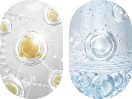 Molecular structures with gold and silver spheres.