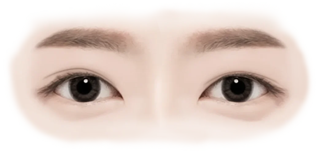 Close-up of eyes, natural 345 plastic surgery for subtle enhancements.